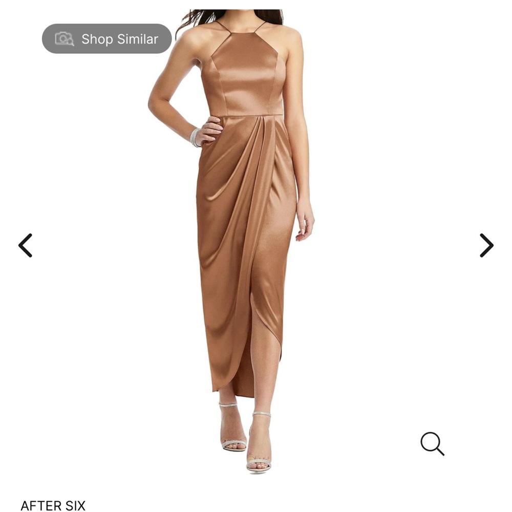 After six rose dress